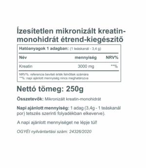 Kreatin monohidrát 250g - Image 3